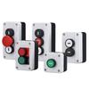 Waterproof 22mm Emergency Stop/Start Button Switch Box with Self-Locking & Resetting Indicator Light