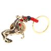 2026 Year Of Chinese Zodiac Horse Lucky Pendant Keychain Brass Feng Shui Wealth Car Key Ring Women Men Bag Pendant Jewelry Gift
