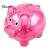 Plastik Sparschwein Unzerbrechlich für Kinder, Transparente Schweineform Bargeld Münz Geld Sparbehälter Bank, Kasten Kinderzimmer Schlafzimmer Dekor
