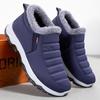 Men's Cotton Winter Snow Boots - Plush, Thickened, Warm Ankle Boots for Casual Wear