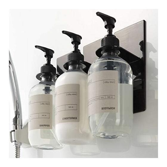 [Bulk Purchase Set] Yamazaki Jitsugyo Tower Magnetic Bathroom Dispenser Holder (White, Set of 2)