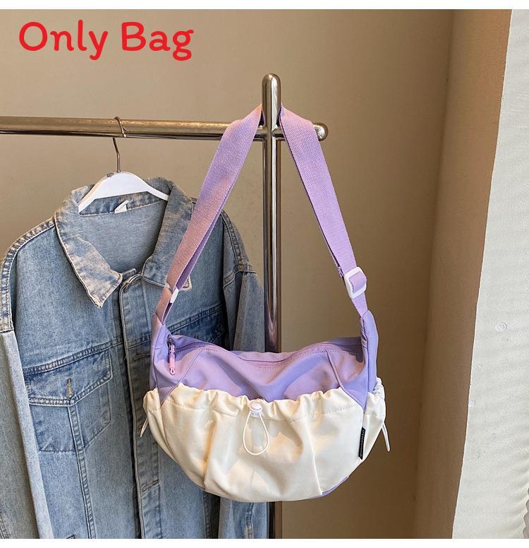 Urban Style Soft Fabric Cloud Bag With Large Capacity For Commuting Women