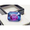 Natural Pitambari Sapphire Bi-Color 13-14 Ct Emerald Cut Fabulous Gemstone