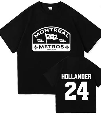 Shane Hollander 24 Montreal Metros TShirt Hot Tv Heated Rivalry Graphic Print Tee Cotton Loose UnisexUnisex T Shirt Print Clothing