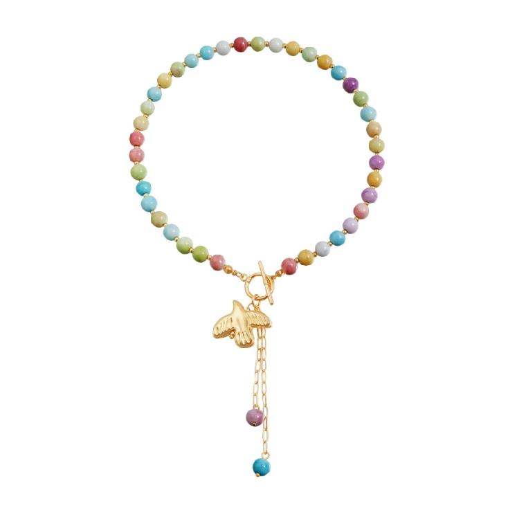 

Piegons Pendant Necklace Featuring Adjustable Chain and Multicolor Bead Suitable for Casual Crafted from Resin Alloy 1
