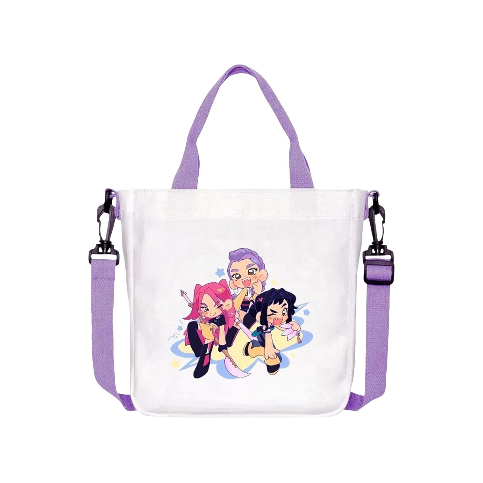 

Плакат женской группы, напечатанный на холщовой сумке, стиль для фанатов, сумка на молнии для поддержки, женская сумка One Size