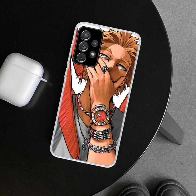 Hawks MHA My Hero A-Academy Phone Case Cover for Samsung Galaxy A12 A22 A32 A52 A72 A02S A51 A50S A31 A20S A10S Note 20 Ultra 10