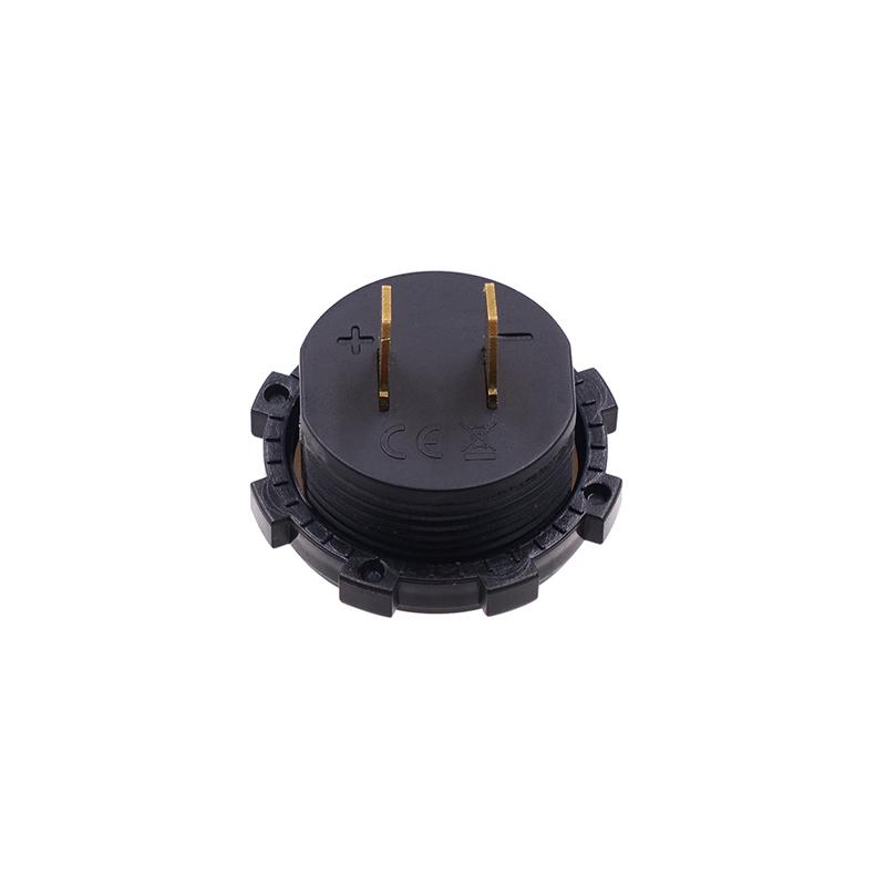 LMoDri Vodotěsná zásuvka zapalovače do auta LED čočka Digitální displej Voltmetr Adaptér pro palubní desku auta Motocykl