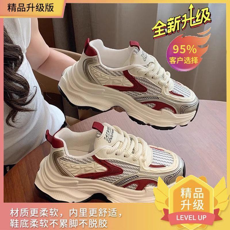 Daddy shoes women's ins tide 2025 spring new fashionable high-quality Harajuku sports and leisure breathable little white shoes