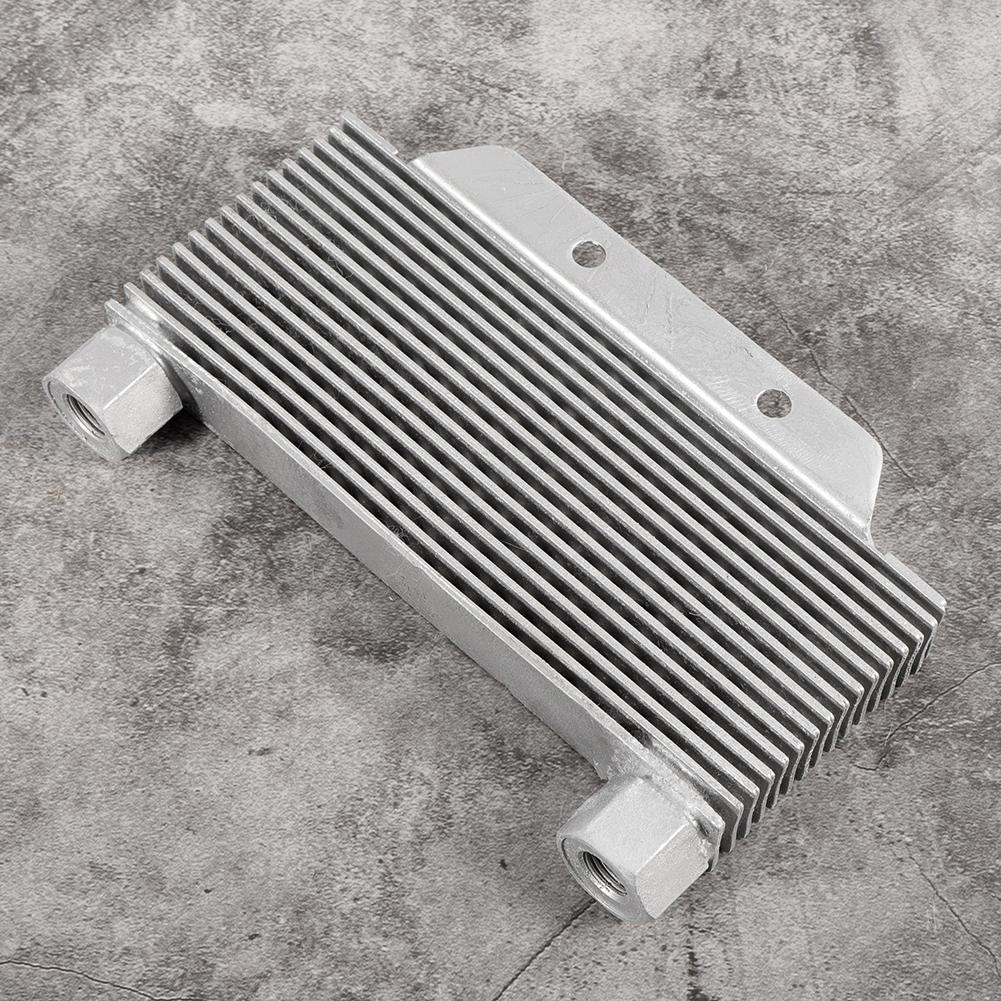 Silver Aluminum Alloy Engine Oil Cooler Radiator 15 Rows Universal Motorcycle Parts