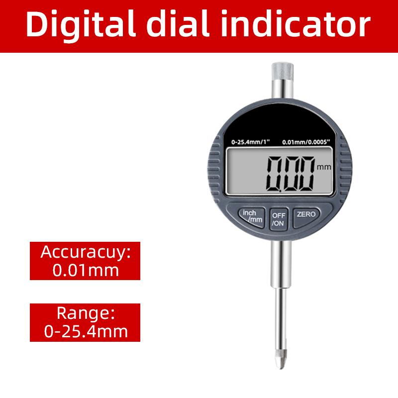 Indicator digital cu cadran, 0-12,7 mm/0,5" 0-25,4 mm/1", instrument de precizie 0,01 mm/0,0005"