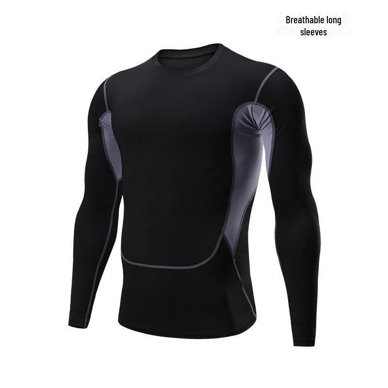 Men's Quick-Dry Short-Sleeve Sports T-Shirt - Breathable, Elastic, Ideal for Summer Training and Running