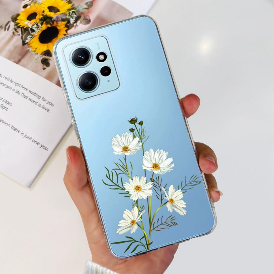 For Xiaomi Redmi Note 12 Case Redmi Note12 4G Global Cute Painted Soft Silicone TPU Phone Back Cover Bumper