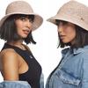 Women's Summer Hat Straw Eco Straw Bucket Hat Powder Pink