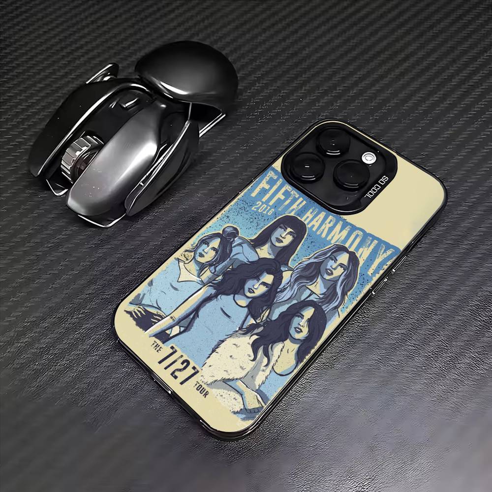 

F-Fifth H-Harmony Phone Case For iPhone17,16,15,14,13,12,11 Plus,Pro Max Colored Silver Plated Inside Cover iPhone13PROMAX