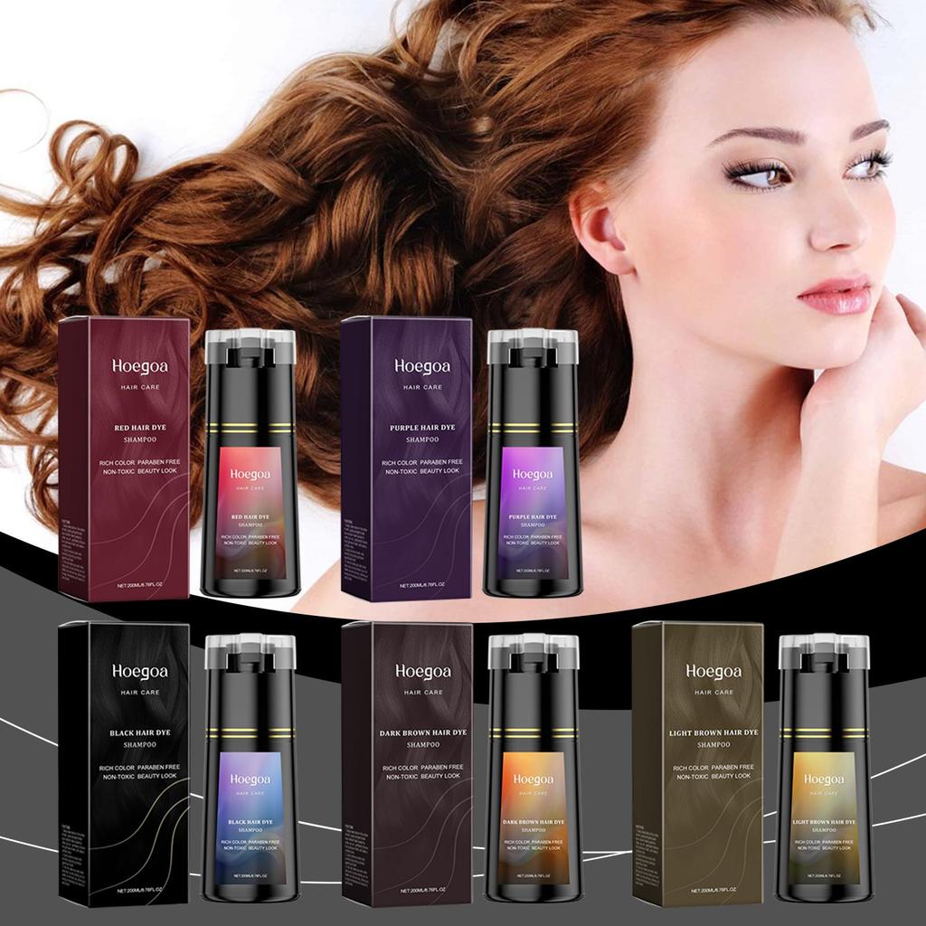 Hoegoa Hair & Shampoo Series: DIY Trendy, Bright, and Lasting Color with Gentle Care for Smooth, Healthy Hair