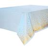 137X274Cm Rectangle Disposable Bronzing Gold Dot Waterproof Party Tablecloth For Birthday Restaurant Wedding Decoration