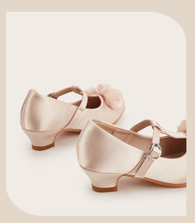 Escarpins à Lacets Pointus pour Filles Hiver 2025 - Chaussures Élégantes en Cuir pour Petites Filles
