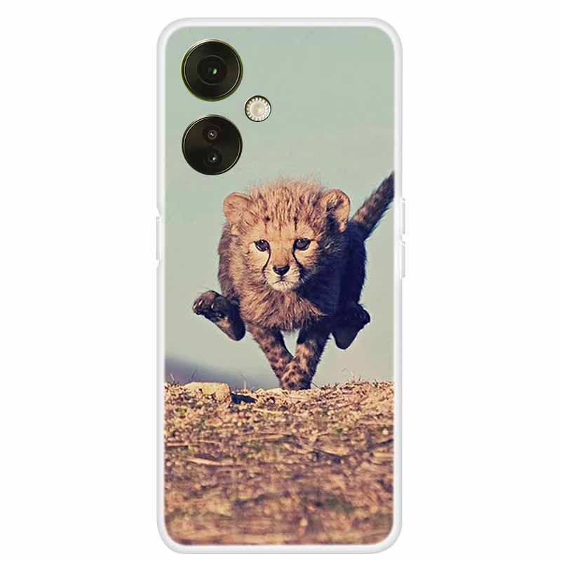 For OnePlus Nord CE 3 Lite 5G Case Clear Lovely Cats TPU Soft Silicone Phone Cover For One Plus Nord CE3 Lite 5G Bag Transparent