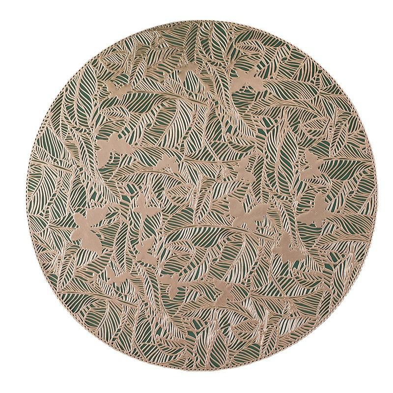 Hollow-out Placemat PVC Insulated Dining Table Mat Waterproof and Oil-Proof Restaurant Western-Style Placemat