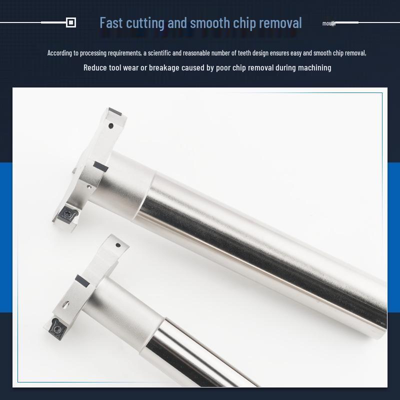 CNC T-Slot Milling Cutter with HTS Three-Sided Blade, Shank Thickness: 6, 8, 10, 12 Mm
