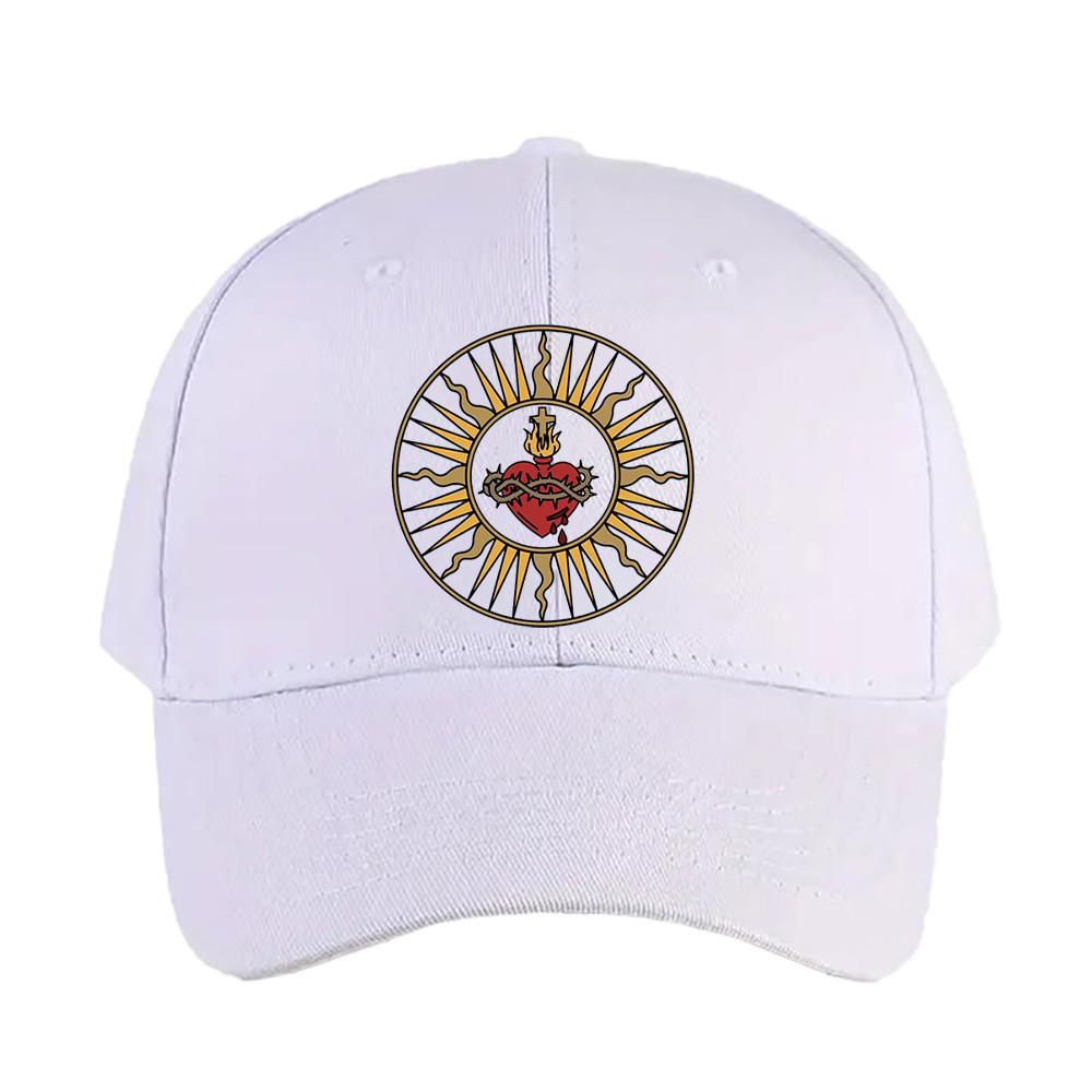 Sacred Heart of Jesus Cap Summer Woman Man Adult Hat Fashion Casual Adjustable Printed Baseball Caps Trucker Cap