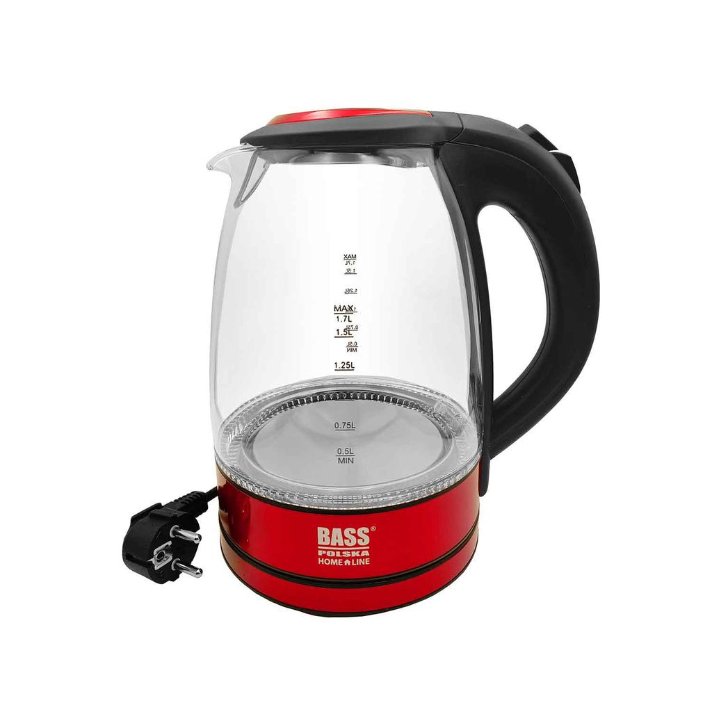 Elektrischer Wasserkocher mit LED-Hintergrundbeleuchtung, 1,7 L