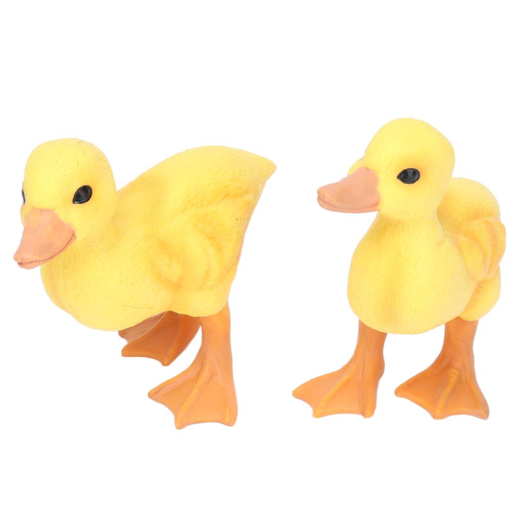 1 Paar Simulation Mini Gelbe Ente Mode Solide Miniatur Bauernhof Ente Figur für Geburtstagsgeschenk