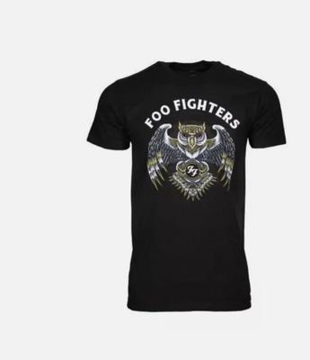 Foo Fighters Owl T Shirt Short Sleeve Funny Black Gift Men Women