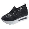 New Summer Mesh Shoes Thick Soled Low Cut Breathable Shoes Outdoor Footwear Casual Lightweight Slope Matching Shoe Mujer