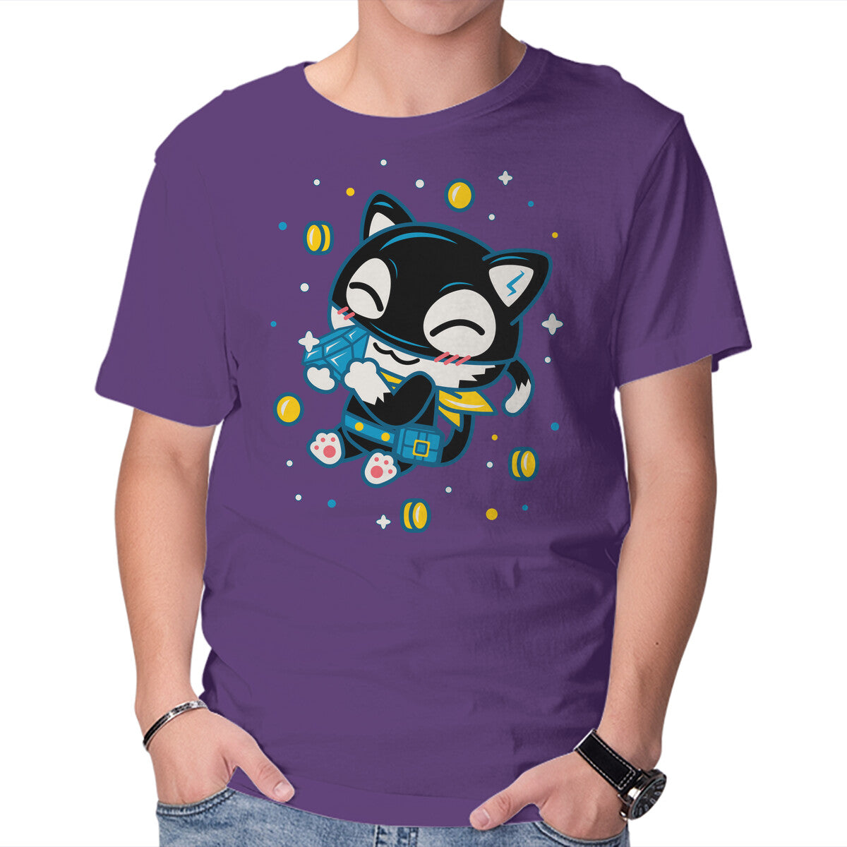 Unisex Crew Neck T-Shirt Treasure Graphic Short Sleeve Casual Tee XXXXL