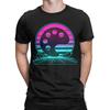 Vintage Retro Sunset Paint Palette T Shirt Men 100 Cotton Novelty TShirt Round Neck  Tees Short Sleeve Tops Gift Idea