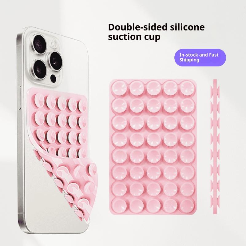 1/3Pcs Mobile Phone Silicone Sucker Pad Double Sided 40 Suction Cup Phone Holder Detachable Anti-slip Fixture