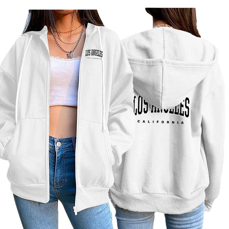 Women's Hooded Long Sleeve Zip-Up Cardigan with Plus Velvet (Autumn 2025)