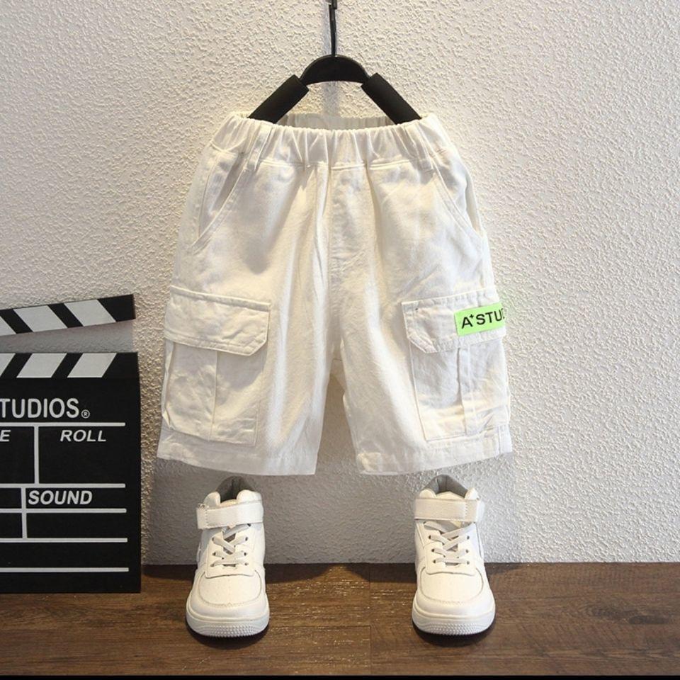 Jungen Sommer-Workwear-Shorts, dünne, verkürzte Shorts, Sommer-Casual-Shorts