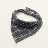 Cotton Baby Bibs Burp Cloth Scotland Style Triangle Baby Bibs Plaid Adjustable Baby Meal Bib Infant Bibs