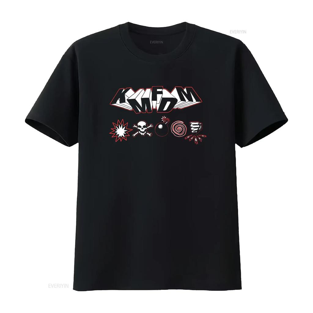KMFDM Symbol Cotton T Shirt Black All Size S 5XL with Bold Design CB1168 Homme Unisex Versat
