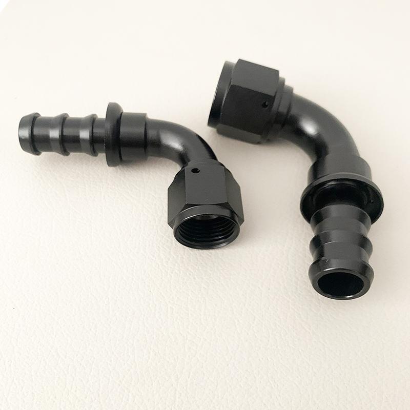 Fitinguri Universale de Capăt de Furtun cu Împingere Combustibil Ulei 0 45 90 180 Grade Furtun Răcire Adaptor de Conexiune AN4 AN6 AN8 AN10 AN12