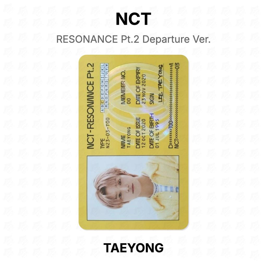 NCT RESONANCE Pt.2 Departure Ver. Official Photocard