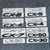 3D ABS CX-4 CX-5 Car Letter Badge Logo Trunk Decorative Sticker For Mazda 2 3 6 CX50 CX60 CX30 CX7 CX90 Demio Black Accessories Pbhsg