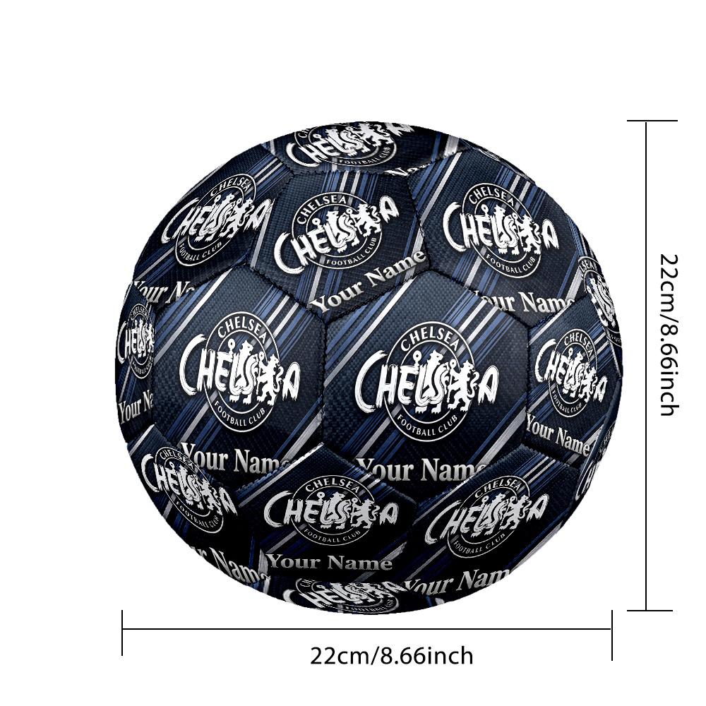 Personalized Size 5 Football Chelsea FC Pattern Outdoor Game Sports Ball Gift