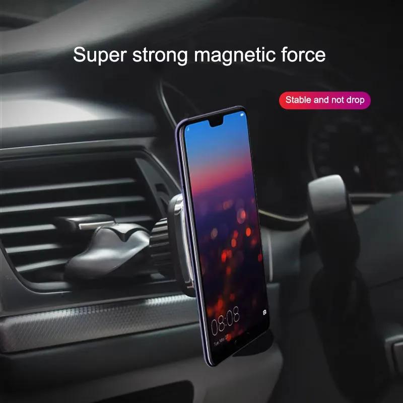 Universal Car Mobile Phone Holder 360°Rotation Air Outlet Magnetic CD Port Suction Creative Car Navigation Holder Air Vent Stand