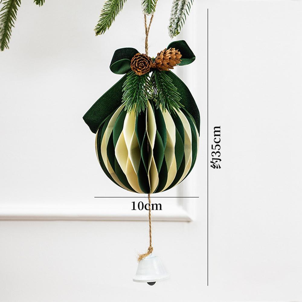 Weihnachts-Waben-Glocke Weicher Hängeanhänger Ornament Festliche Glocken Dekoration Samt-Weihnachtsbaumschmuck Für Kaminsims Feiertag