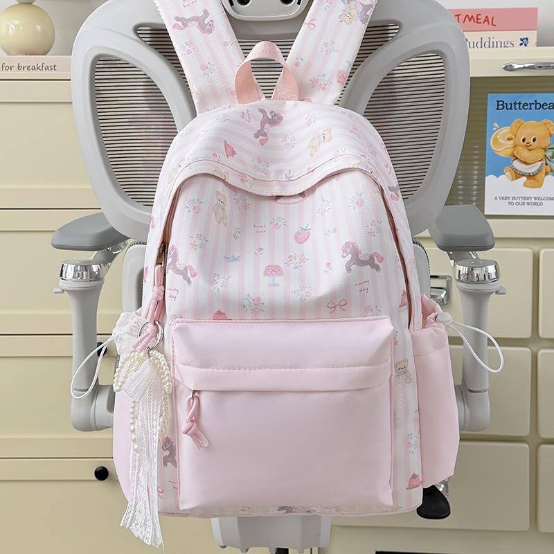 Schoolbag cute new backpack 1011 junior high school girls primary school backpack ins cute cartoon schoolbag female
