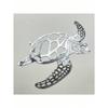 Coastal Sea Turtle Metal Wall Art, Hollow Ocean Decor for Living Room, Bedroom, Bathroom, Nautical Hanging, Boho Home Accents, Gift for Sea Lovers