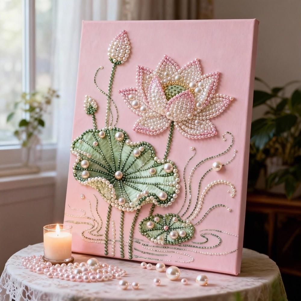 3D Pearl Painting Kit Sparkling DIY Pearl Painting Kit DIY Floral DIY Painting Art Kit  Room Decor
