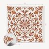 Printed Vinyl Tiles - Bedroom Decoration Ornamental Floral Pattern 9x30x30 Cm