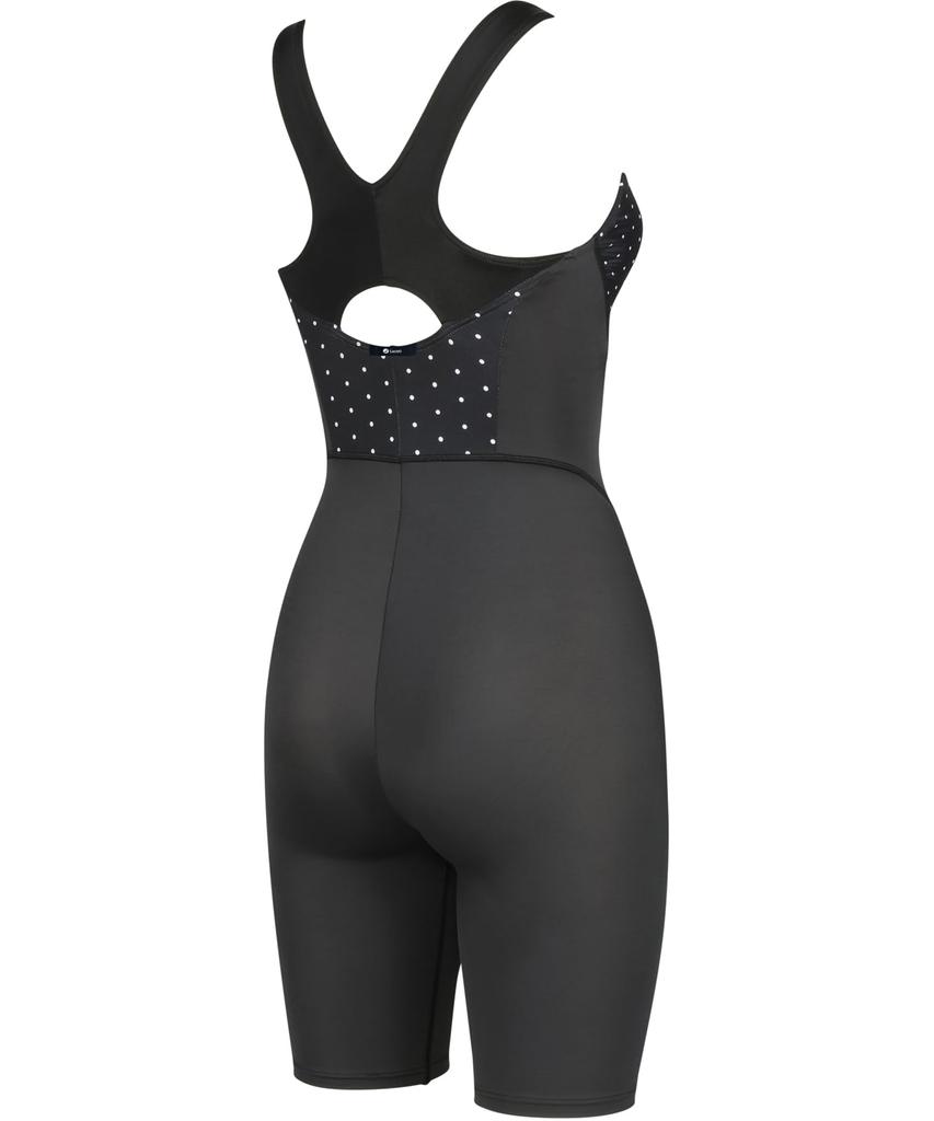 Wacoal Swimwear LUCEO SFR732 Swimsuit with Beautiful Bust Cups and Fits up to Size Plus Size Fitness Size Women's Tummy-Shaping Body-Concealing