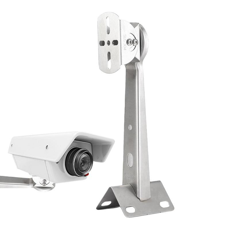 Security Camera Bracket Stainless Steel Wall Corner Mounting Bracket Holder Stand Adjustable Security Camera Pole Mount Adapter