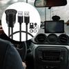 Waterproof Double USB 3.0 to Double Type C Chargers Extension Cable Panel Mount Cable for Car Dashboard Easy Installation